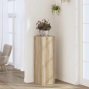 vidaXL Plantenstandaard 33x33x100 cm bewerkt hout sonoma, Verzenden, Nieuw