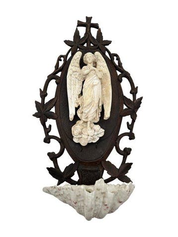 Antiek Wijwatervat - 1850-1900 - 43 cm, Antiek en Kunst