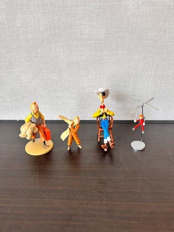 Kuifje, Lucky Luke, Spirou et Fantasio - 4 Figure - Onbekend, Verzamelen, Nieuw