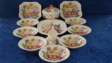 Spode - Tafelservies (12) - Reynolds - Keramiek, Antiek en Kunst