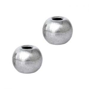 10 x DQ Metalen kralen 7,5 mm – gat Ø 2,5 mm – antiek z, Ophalen of Verzenden, Nieuw, Kraal