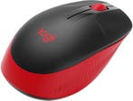 Logitech M190 Optical USB-A Zwart-Rood Retail Wireless, Ophalen of Verzenden, Nieuw