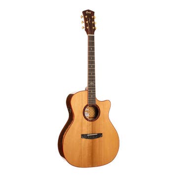 CORT Gold-A10 Cocobolo Grand Auditorium Cutaway All Solid, Ophalen of Verzenden, Nieuw