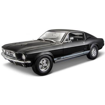 Modelauto Ford Mustang zwart 1967 1:18 - Modelauto, Verzenden, Nieuw