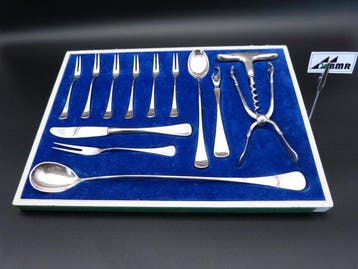 W. & S. Sorensen - Bestekset (13) - .925 zilver - Bar- en