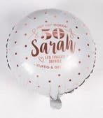 Foil Ballon Hiep hiep hoera 50 Sarah, Verzenden, Nieuw, Versiering, Abraham of Sarah