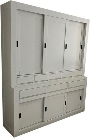 Buffetkast wit Otterlo dichte deuren 200cm, Ophalen of Verzenden, Nieuw
