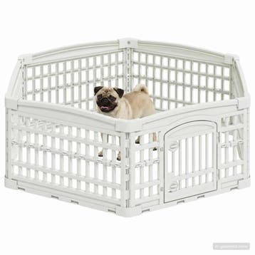 vidaXL 6 Panelen Hondenspeelpen 122 x 106,5 x 40 cm, Dieren en Toebehoren, Verzenden, Nieuw