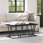 vidaXL Salontafel Zwart Eiken 100 x 50 x 40 cm Bewerkt hout, Verzenden, Nieuw, 50 tot 100 cm, Minder dan 50 cm