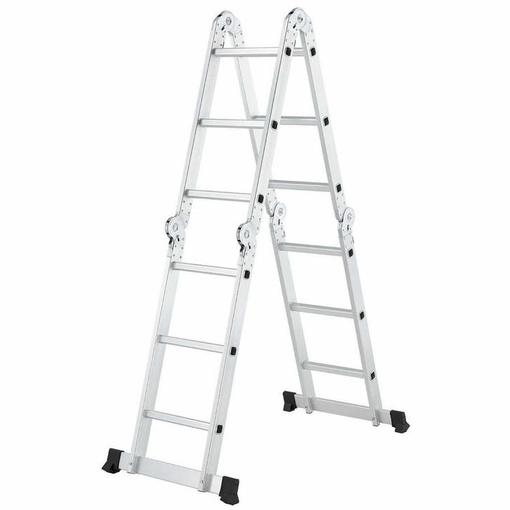 Multifunctionele vouwladder 4 in 1 - 3.6M, Doe-het-zelf en Verbouw, Ladders en Trappen, Nieuw, Verzenden