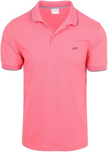 Sun68 Poloshirt Small Stripe Collar Roze maat M Heren, Nieuw, Roze, Sun68, Verzenden