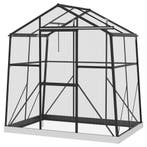 Aluminium Kas 2,51 M² Met Venster &amp; Schuifdeur, Zwarte B, Tuin en Terras, Verzenden
