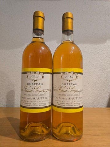 1983 Chateau Clos Haut-Peyraguey - Sauternes Cru Classé - 2, Nieuw