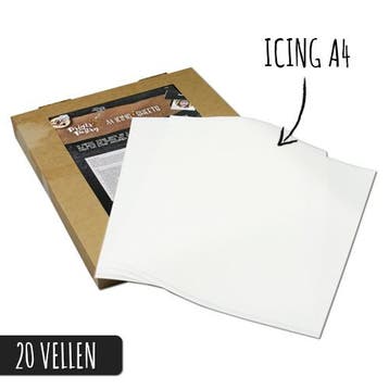 Icing sheets A4-formaat (20 vellen), Verzenden, Nieuw