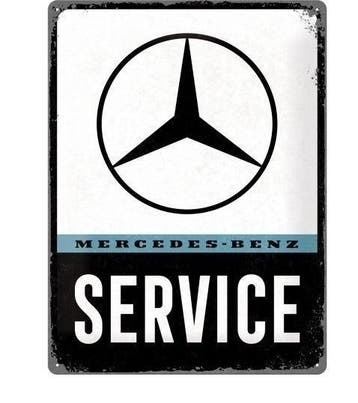 Mercedes-benz service reclamebord, Ophalen of Verzenden, Nieuw