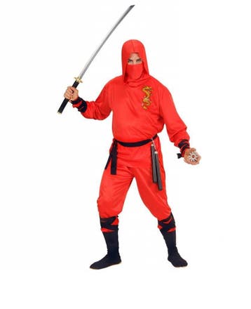 Rode draak ninja pak volwassen, Ophalen of Verzenden, Nieuw