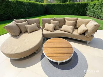 Luxe Loungeset aluminium met weersbestendige kussens 300x..., Verzenden, Nieuw