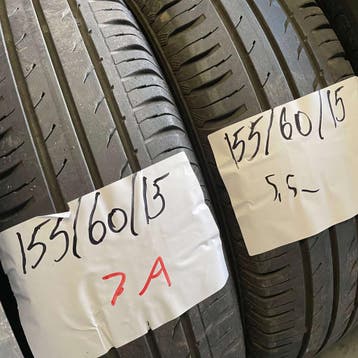 2 x Continental EcoContact 3 155-60-15 Zomerbanden 5,5mm, Auto-onderdelen, Banden en Velgen, Gebruikt, Ophalen of Verzenden, Band(en)