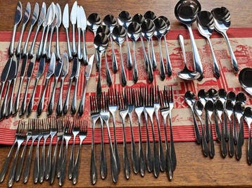 Amefa - Bestekset voor 12 personen (90) - Staal