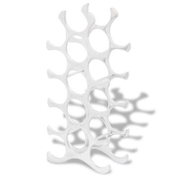 Design Wijnrek modern | Zilver | Tweedekansje | OP=OP, Huis en Inrichting, Ophalen of Verzenden, Zo goed als nieuw, Metaal, 5 tot 15 flessen