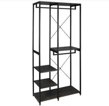 2. Houten Kapstok met Stalen Frame en Opbergplank, Verzenden, Nieuw