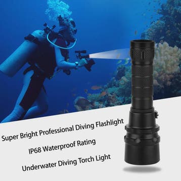ESMARTER Professionele Duiklamp LED Super Fel T6/L2 Waterdic, Verzenden, Nieuw
