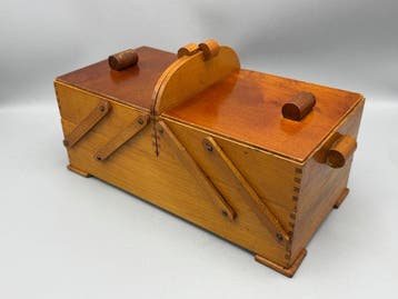 Kist - Hout - Uitklapbare naaikist