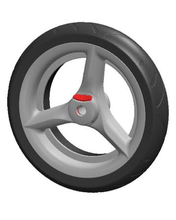 Topro Troja 5G Soft achterwiel met remtandwiel, Diversen, Rollators, Ophalen of Verzenden, Nieuw
