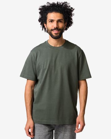 HEMA Heren T-shirt Elias relaxed fit grijs, Kleding | Heren, Verzenden, Nieuw
