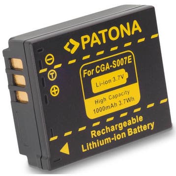 Panasonic CGA-S007(E) / DMW-BCD10 accu (Patona), Verzenden, Nieuw