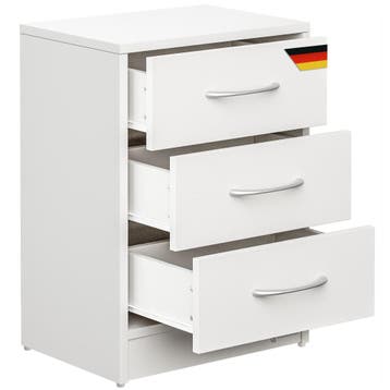 Nachtkastje Eloise Wit 54x39x28cm (Slaapkamer, Interieur), Huis en Inrichting, Slaapkamer | Bedden, Verzenden, Nieuw