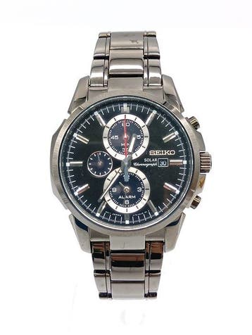 Seiko - Solar Chronograph - Zonder minimumprijs - SSC095 /