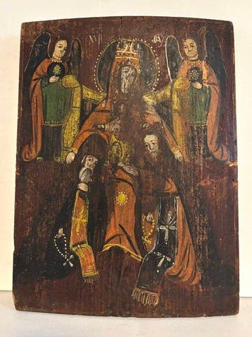 Icoon - Moeder Gods - Hout - Petscherskaja icoon
