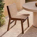 *WOONWINKEL* Kave Home Itani Rotan Eetstoel In Japandi Stijl, Verzenden, Nieuw, Rotan