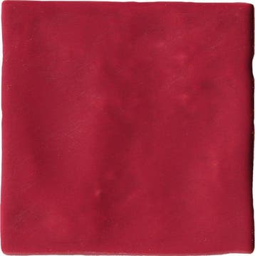 Wandtegel Equipe Handvorm Ritmo Ruby Rood Glans 10x10, Nieuw, Minder dan 20 cm, 10 m² of meer, Wandtegels
