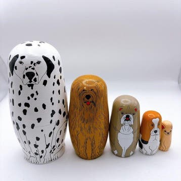 Detail Inc. - Beeldje - Partners nesting dolls (5) - Hout