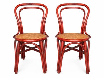 Stoel (2) - Bamboe, Vienna-stro - Stile thonet