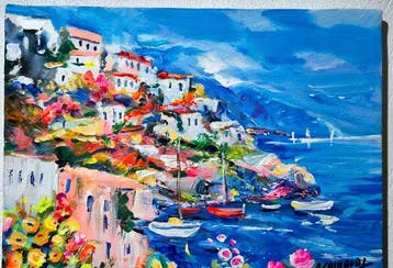 Alfredo Grimaldi (1950) - La costa in fiore