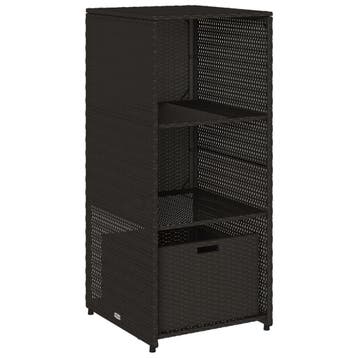 Tuinmeubel Kast Zwart | 115cm hoog | Laatste Stuk!, Ophalen of Verzenden, Gebruikt, Overige materialen, Overige typen