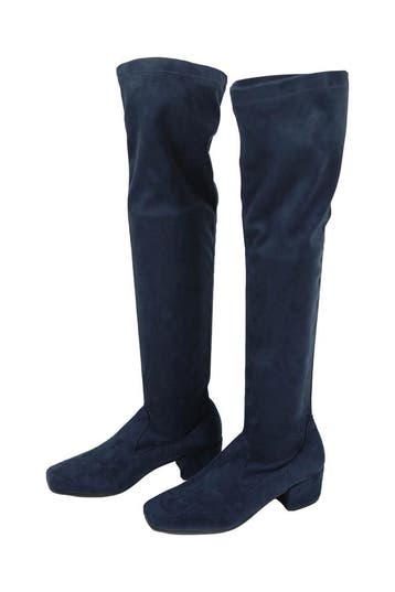 Manfield Laarzen in maat 38 Blauw, Hoge laarzen, Zo goed als nieuw, Manfield, Verzenden