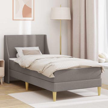 vidaXL Bedframe met matras 80x 200 cm Verwijderbare hoes, Verzenden, Nieuw, Stof