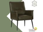 Leren fauteuil Rise, Huis en Inrichting, Fauteuils, Nieuw, Ophalen of Verzenden, Eigentijds, Industrieel, Modern, Vintage, 50 tot 75 cm