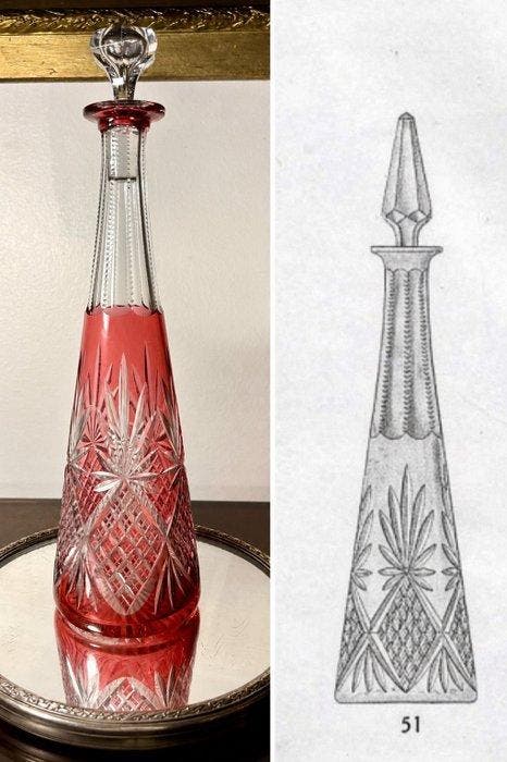 Saint Louis, attr. - Karaf - Kristal, Antiek en Kunst, Antiek | Glas en Kristal