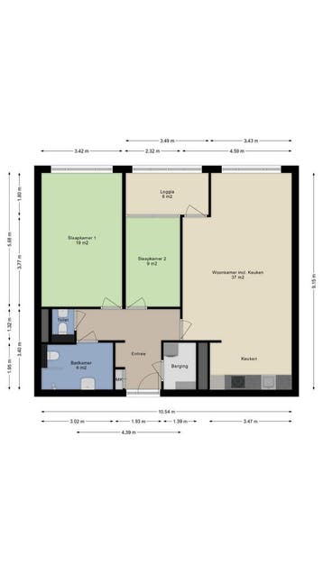 Te huur: Appartement Rijngraafstraat in Breda, Noord-Brabant, Breda, Appartement