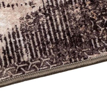 vidaXL Vloerkleedloper MARSA Zwart en Wit 100 x 300 cm, Verzenden, Nieuw, Zwart