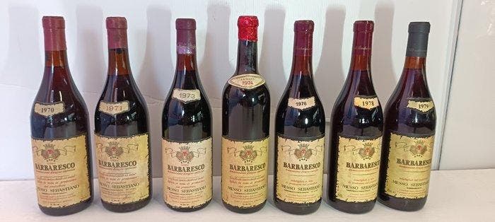 1970, 1971, 1973, 1974, 1976, 1978 & 1979 Musso Sebastiano -, Verzamelen, Wijnen