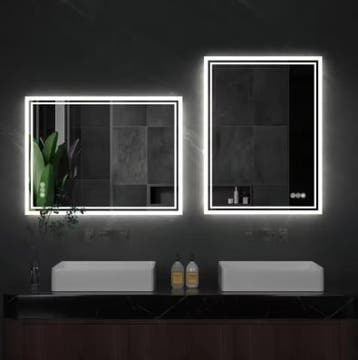 Moderne LED Wandspiegel Badkamer – Dimbaar en Anti-Condens, Verzenden, Nieuw