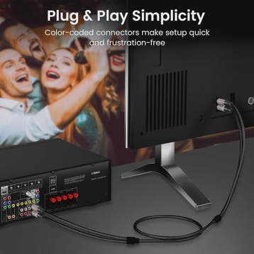 HIFI RCA Audiokabel 2RCA naar RCA - Stereo Audio Verbinding, Verzenden, Nieuw