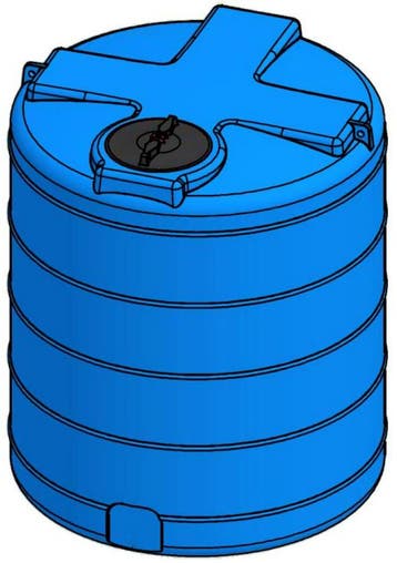 Ldpe Elbi tank vat type cv-13.000 liter, Ø 2300 mm, Verzenden, Nieuw