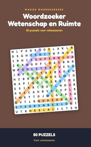 Woordzoeker Wetenschap En Ruimte | Waries B.V. | Nieuw, Ophalen of Verzenden, Nieuw, Waries B.V.